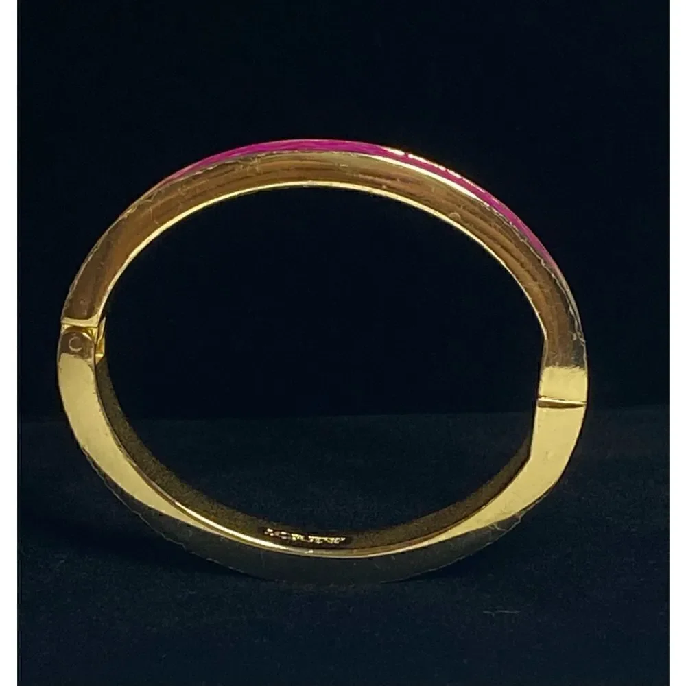 J. Crew Gold Overlay and Leather Bracelet